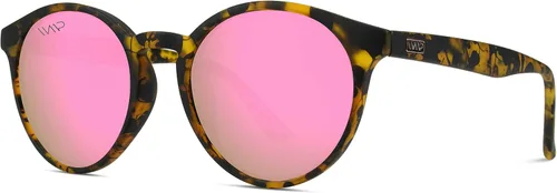 Vista 4 de WearMe Pro - Gafas de sol redondas retro resistentes 100% UVAUVB para mujeres y hombres