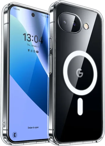 Vista 21 de CANSHN Funda magnética para Google Pixel 9 Pro XL (6.8 pulgadas), mejorada [protección completa de la cámara] [compatible con Magsafe]