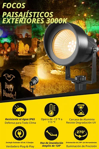Vista 2 de T-SUN Iluminación exterior del atardecer al amanecer, luces de poste de bandera con fotocélula de encendido y apagado automático, impermeables, LED
