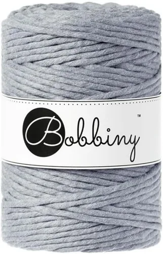 Vista 15 de Bobbiny Cordón de macramé XXL de 0.197 in de una sola capa (aguamarina), 108 yardas/330 pies (100% algodón reciclado)