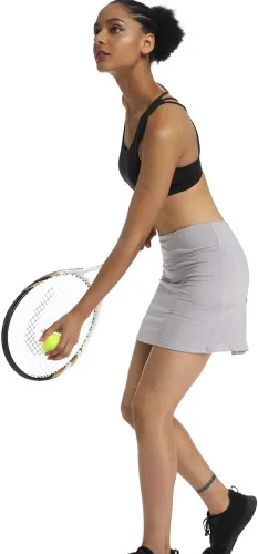 Vista 6 de Ultrafun Falda deportiva plisada para mujer con bolsillos y pantalones cortos