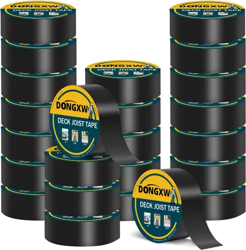 Vista 12 de Dongxw Cinta de Vigueta para Terraza 2''×50', Cintas Impermeables de Butilo para Vigas de Terraza, Cinta de Sellado Resistente a la Intemperie