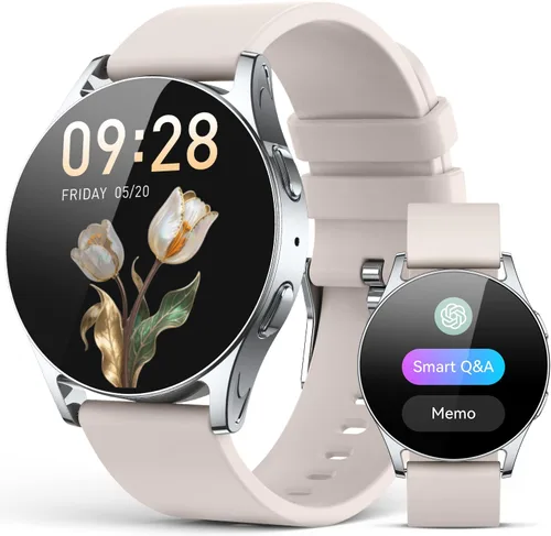 Vista 8 de Reloj inteligente para mujeres y hombres, rastreador de actividad AMOLED de 1.614 in para Android iPhone con pantalla siempre encendida, más de 150
