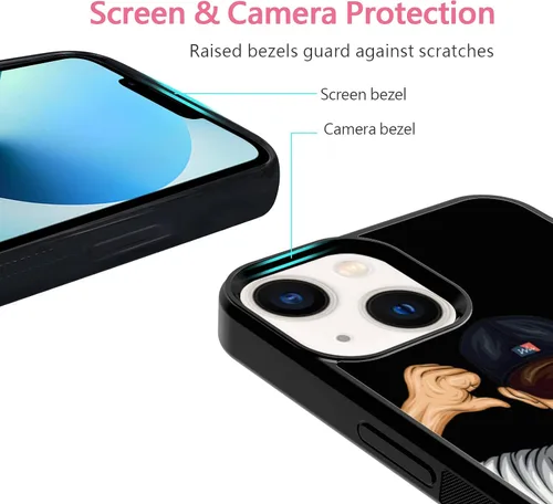 Vista 5 de Custome - Funda de teléfono de béisbol, diseño creativo de béisbol deportivo con número de estrella para iPhone 11, 12, 13, 14, 15 Pro Max Plus Mini