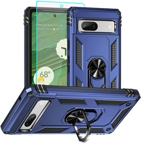 Vista 17 de Funda para Pixel 6a, Google Pixel 6A con protector de pantalla HD, [grado militar de 16 pies probada en caídas], anillo protector a prueba de golpes