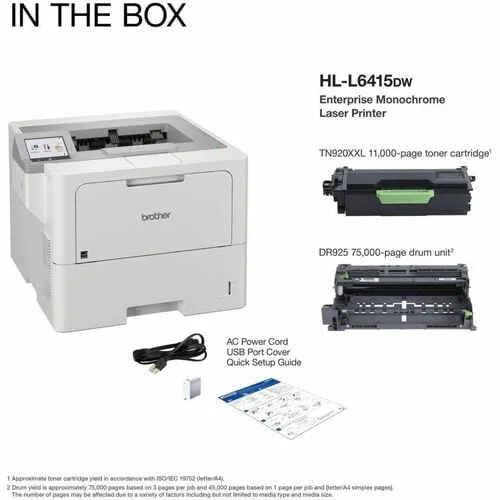 Vista 13 de DAMAGE BOX HLL6415DW Mono Laser Printer