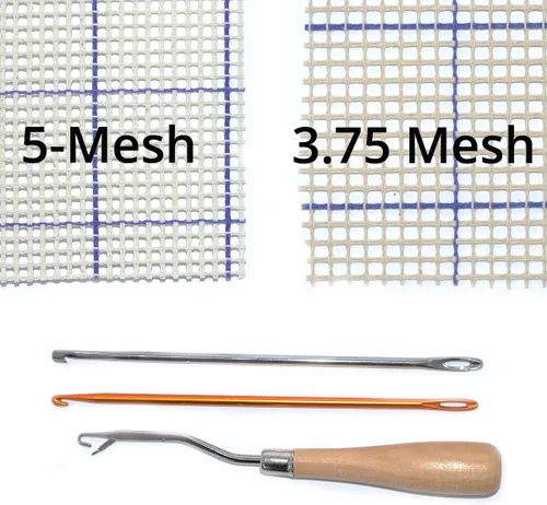 Vista 2 de Color Crazy Alfombra de malla con gancho de lona - 5 mallas (40" x 60")