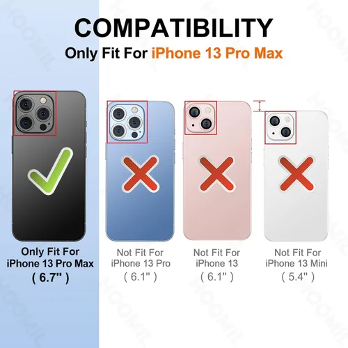 Vista 220 de HOOMIL Funda para iPhone 7 Plus/iPhone 8 Plus de 5.5 Pulgadas, sin amarillamiento, protección contra caídas, cubierta trasera dura transparente