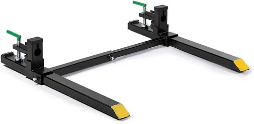 Vista 9 de Titan Attachments Horquillas de palé de sujeción de 60" de servicio medio, longitud de horquilla de 46" x 4", capacidad nominal de 4,000 LB, fácil