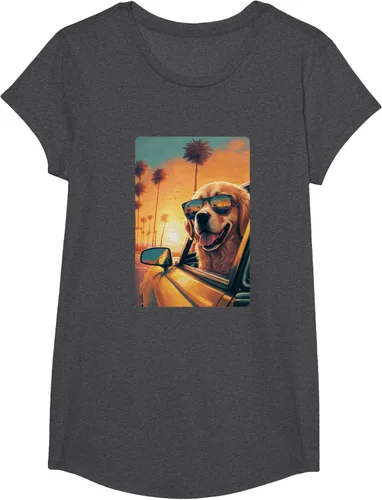 Vista 50 de Golden Retriever - Camiseta divertida de Golden Retriever con lentes, Negro