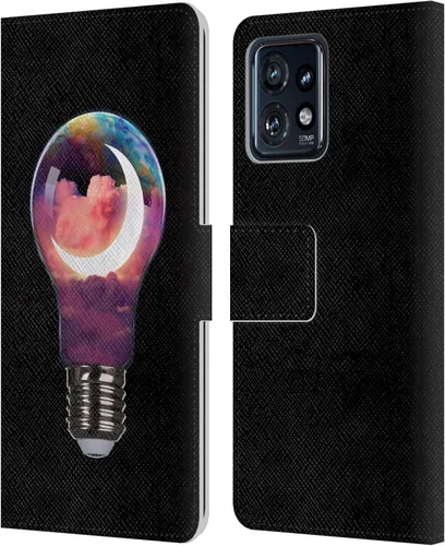Vista 7 de Head Case Designs Officially Licensed Dave Loblaw Boy Painting Moon Clouds Sci-Fi and Surreal Leather Book Wallet Case Cover Compatible with