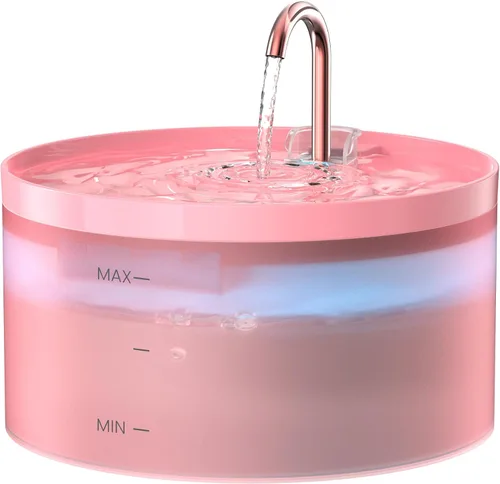 Vista 11 de Fuente de agua para gatos: fuente para gatos de 108 oz/3.2 L, dispensador de bebida súper silencioso para mascotas, fuentes de agua para gatitos