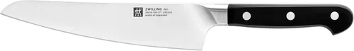 Vista 8 de ZWILLING J.A. Henckels Twin Four Star Santoku de borde hueco de 5.5 pulgadas Negro/ acero inoxidable