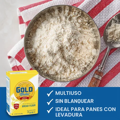 Vista 3 de Gold Medal Harina de pan de alta calidad para hornear, 5 libras