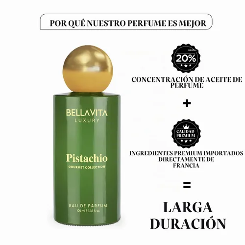 Vista 3 de Bellavita Eau de Parfum de Pistacho de Lujo 3.4 fl oz