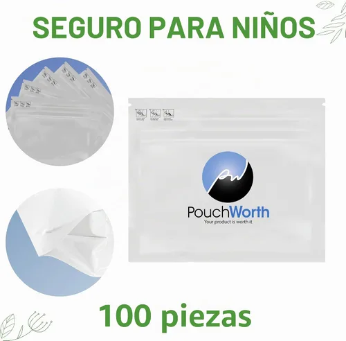 Vista 3 de ASTM-D3475 - Paquete de 50 bolsas de salida resellables de 12 x 9 x 4 pulgadas, color blanco
