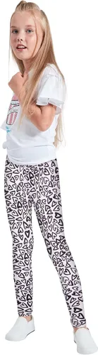 Vista 2 de LUOUSE - Leggings elásticos para niñas, pantalones deportivos para niños, longitud al tobillo, 3 paquetes de 4 a 13 años
