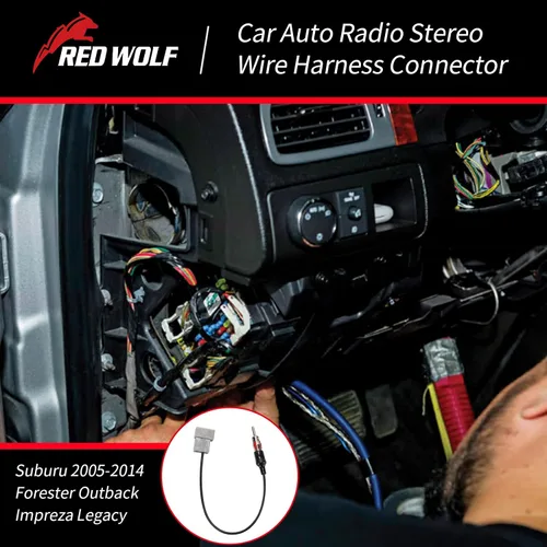 Vista 2 de RED WOLF Adaptador de antena estéreo para Subaru para Subaru 2005-2014 Forester Outback Impreza Legacy