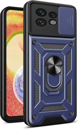 Vista 44 de Compatible con carcasa de soporte Infinix Zero Ultra 5G, con cubierta de lente de cámara deslizante compatible con funda Infinix Zero Ultra 5G Negro