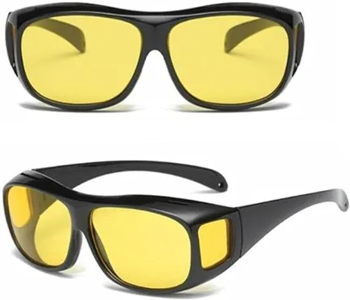 Vista 8 de Lentes para faros delanteros con tecnología Glarecut (conduce de forma segura por la noche), gafas de conducción nocturna unisex antirreflejos