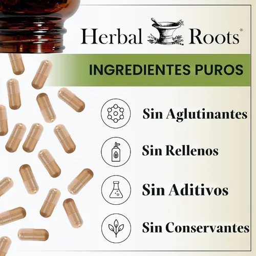 Vista 6 de Herbal Roots Aceite de orégano - Hecho de aceite de orégano mediterráneo - 90 cápsulas de cápsulas blandas fáciles de tragar - Extra Strength 150mg