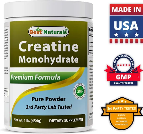 Vista 8 de Best Naturals Monohidrato de creatina, 1 libra de polvo puro (1 libra (paquete de 2))