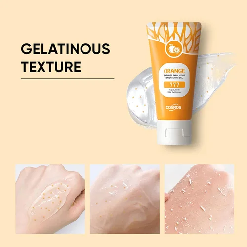 Vista 5 de Exfoliante en gel exfoliante naranja, gel natural para pelar naranja, exfoliante facial hidratante facial y corporal (2 unidades)