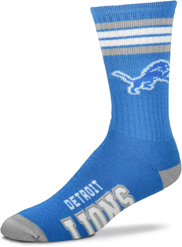Vista 5 de For Bare Feet - Calcetines para hombre de la NFL, con 4 rayas, de la serie Deuce Performance Crew Los Ángeles Rams