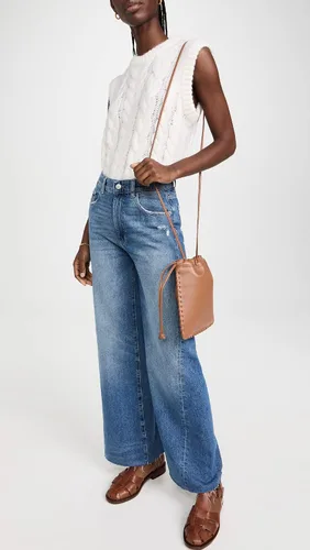 Vista 5 de DL1961 Hepburn pierna ancha para mujer jeans vintage de tiro alto