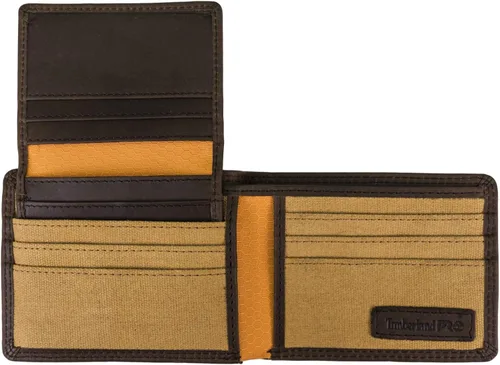 Vista 2 de Timberland PRO Men's Leather RFID Wallet with Removable Flip Pocket Card Carrier