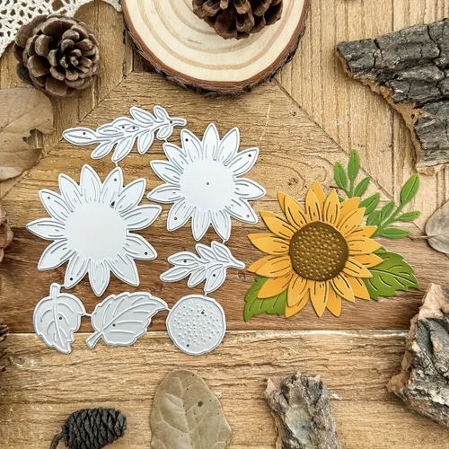 Vista 6 de Lapoo Troquel de Corte de Metal de Flores para Álbumes de Recortes - Plantillas de Corte Duraderas para Álbumes de Recortes DIY, Álbumes de Fotos