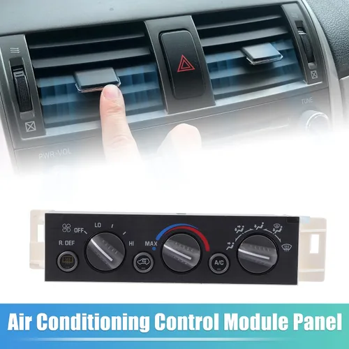 Vista 4 de X AUTOHAUX Interruptor de panel de control climático HVAC A/C 16231165 para Chevy C1500 C3500 Tahoe para GMC K1500 K2500 Yukon para Cadillac Panel