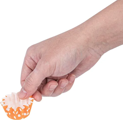 Vista 9 de Restaurantware -Tazas para hornear de alta calidad de 0.4 onzas: tazas de papel para hornear pequeñas acampanadas perfectas para magdalenas
