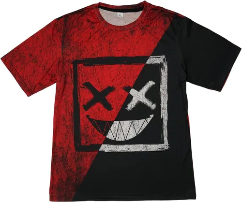 Vista 3 de Camiseta de manga corta con estampado de calavera callejera para hombre