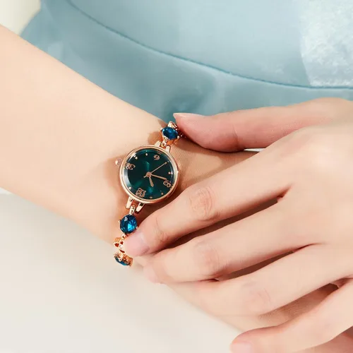 Vista 6 de TIME100 Reloj de pulsera para mujer, redondo, mini relojes para mujer, impermeables, exquisitos regalos para mujer