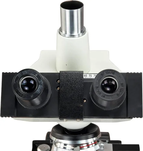 Vista 3 de OMAX 40X-2500X microscopio LED trinocular de laboratorio digital, con cámara digital USB y nivel mecánico de doble capa
