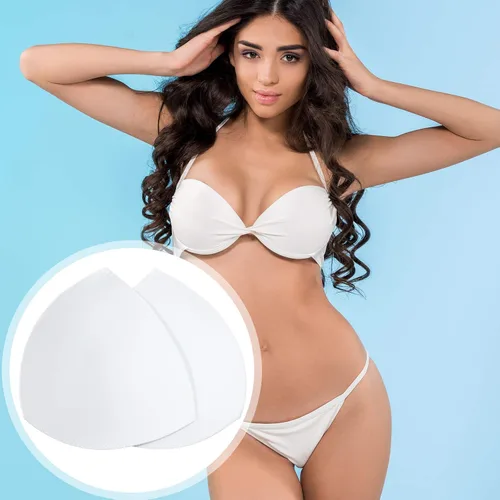 Vista 6 de Geyoga 12 pares de inserciones de brasier deportivo triangular, almohadillas de inserción de brasier extraíble