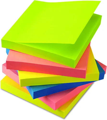 Vista 7 de Universal 35612 Bloc de notas autoadhesivo, 3 x 3, colores neón surtidos, 100 hojas (paquete de 12)