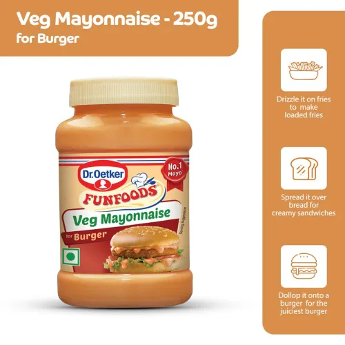 Vista 6 de Funfoods Hamburguesa Mayonesa sin huevo, 275G