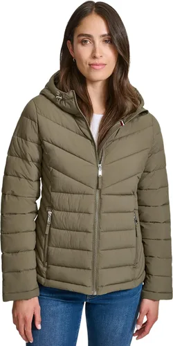 Vista 11 de Tommy Hilfiger Chaqueta acolchada ligera y plegable esencial para mujer Classic Chevron Navy