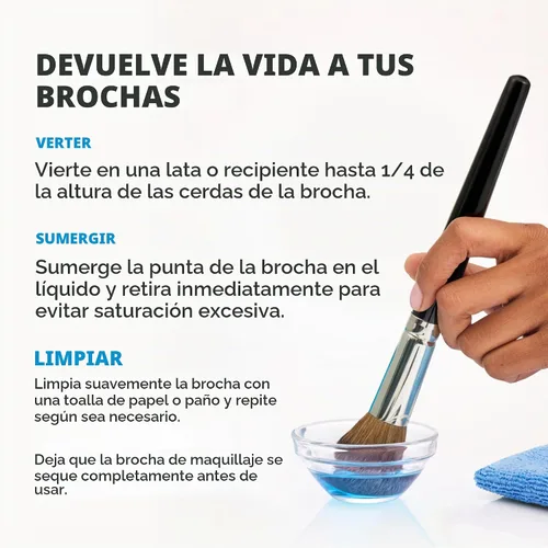 Vista 6 de Cinema Secrets Spray limpiador de brochas de maquillaje profesional, vainilla (2 onzas líquidas)