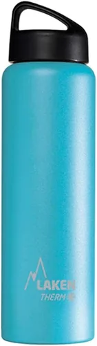 Vista 21 de Laken Thermo Classic - Botella de agua de acero inoxidable aislada al vacío de boca ancha Azul