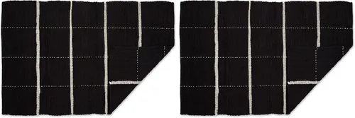 Vista 15 de DII Modern Farmhouse - Alfombra Chindi de algodón, 26 x 40 pulgadas, color negro y crema
