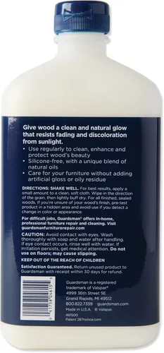 Vista 2 de Guardsman Limpieza y Pulido para Muebles de Madera - Crema Abrillantadora 16.9 oz - Libre de Silicona, Protección UV - 461500