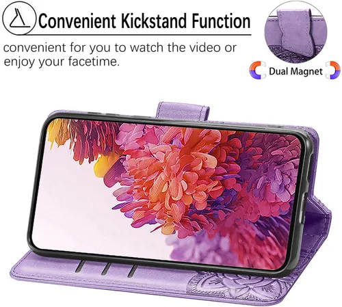 Vista 3 de for Xiaomi 12s Ultra Wallet Case Butterfly Flower Design PU Leather Flip Folio Cover with Card Holder Kickstand Wrist Strap Shockproof Protective
