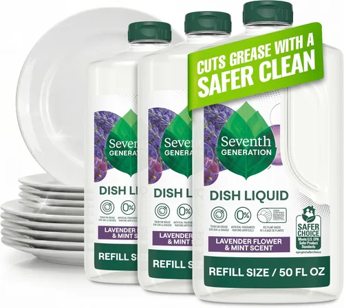 Vista 12 de Seventh Generation - Recarga de lavado de manos y platos, Hierba de limón y clementina, paquete de 3 x 50 onzas