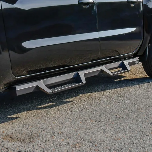 Vista 8 de Westin 2022 Nissan Frontier Crew Cab Pickup HDX Drop Nerf Step Bars - Negro texturizado (56-14215)
