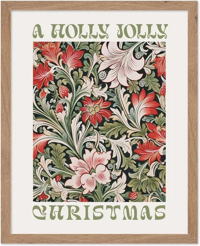 Vista 46 de Poster Master A Holly Jolly - Póster navideño, arte de invierno, diseño de pared moderno, regalo para hombres y mujeres, gran decoración para sala