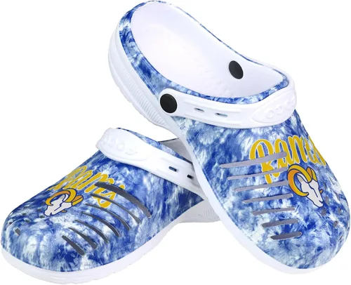 Vista 26 de FOCO NFL Womens NFL Team Logo Cloudie Garden Water Sandals Shoes Slipper Clogs with Strap