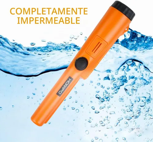 Vista 4 de Detector de metales Pinpointer - Varita puntero de mano totalmente impermeable, sonda de búsqueda profesional de alta precisión